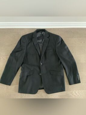 Roxy Men's Black Two-Button Blazer